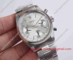 Fake Rolex Vintage Daytona Silver Chronograph Dial Watch - Stainless Steel Rolex Oyster Band 